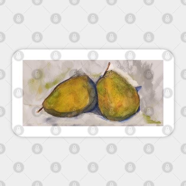 Pear Painting Sticker by AuburnQuailart